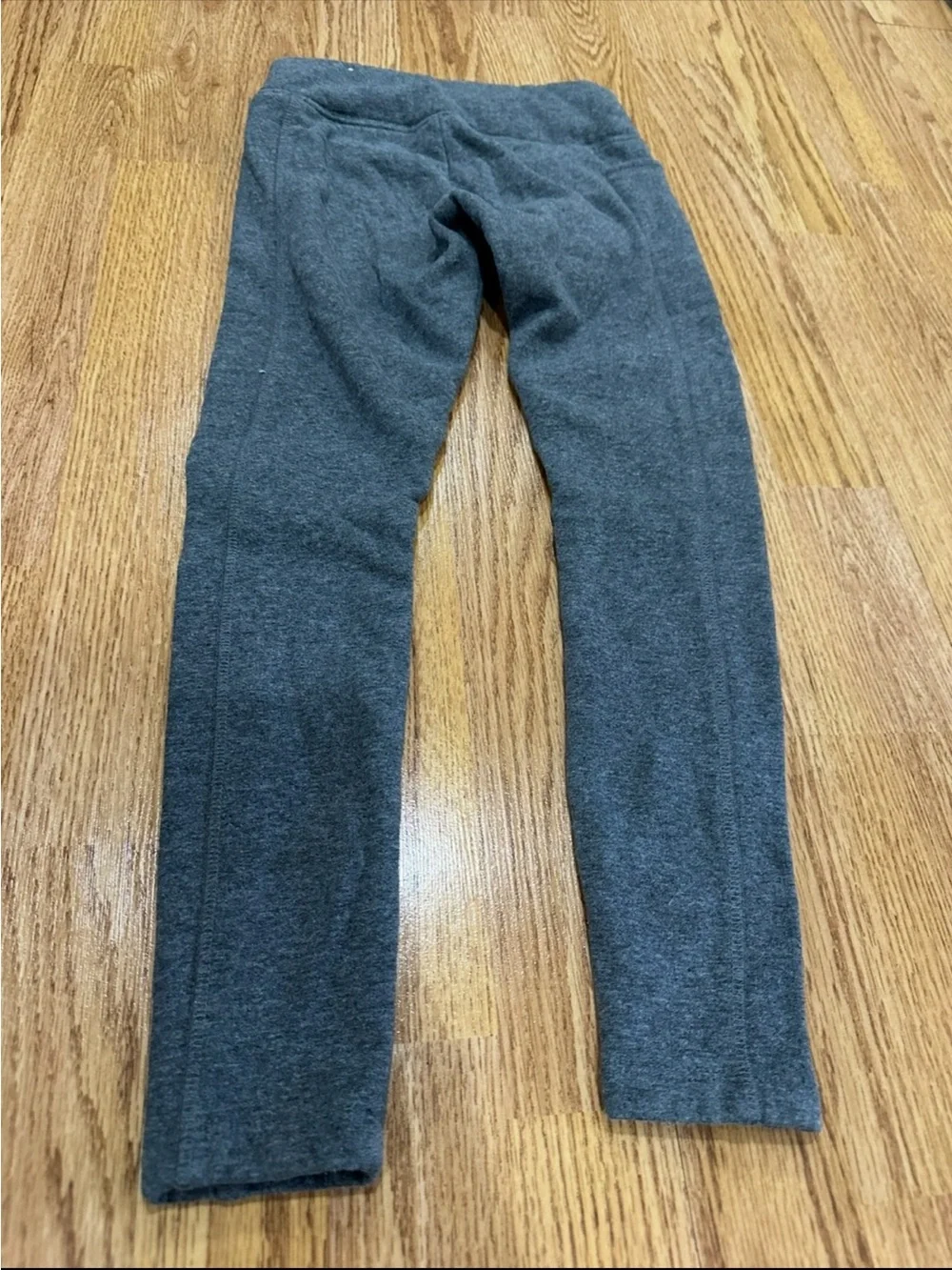 JUSTICE gray lined leggings bottoms size 8